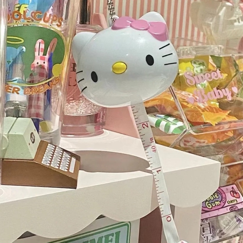 🚫SOLD🚫Hello Kitty Tape Measure for Clothing Body Composition Pink Cute NEW